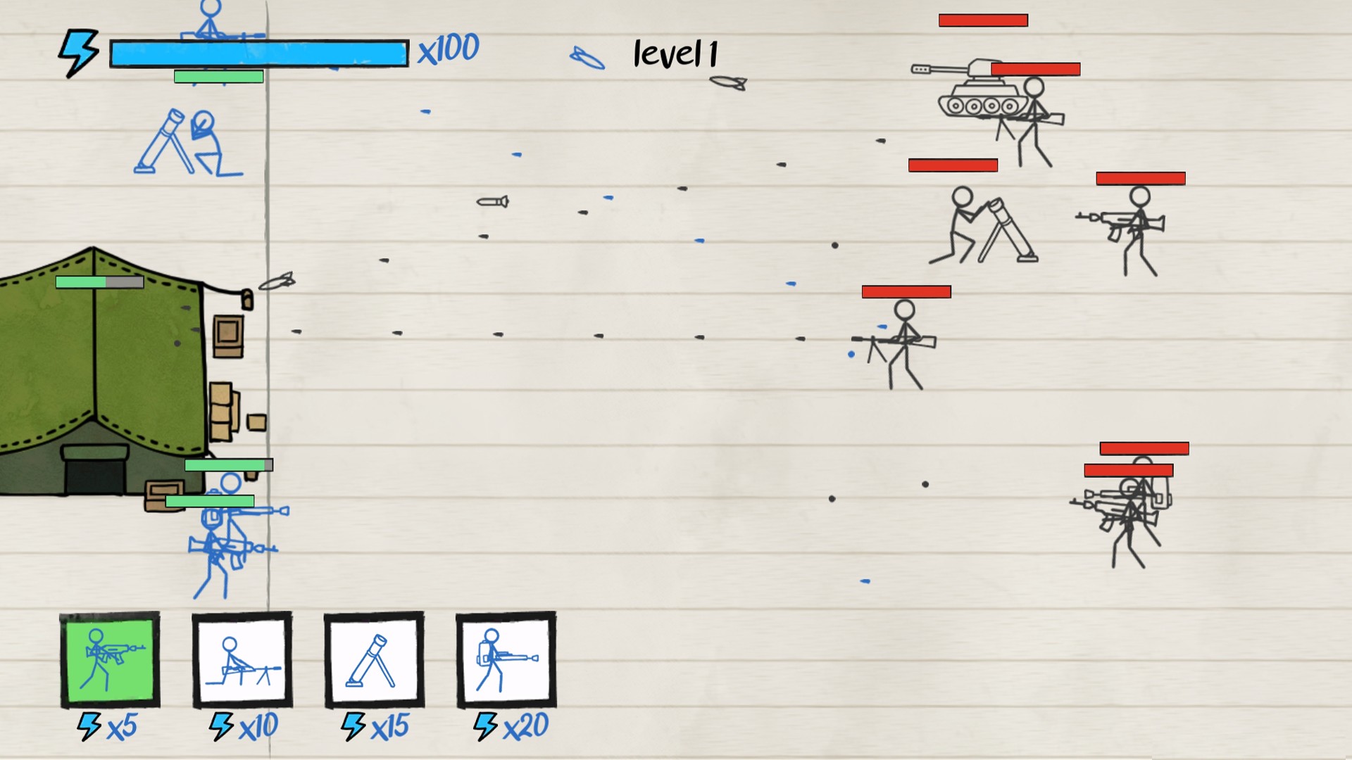 火柴人纸上战争最新版 1