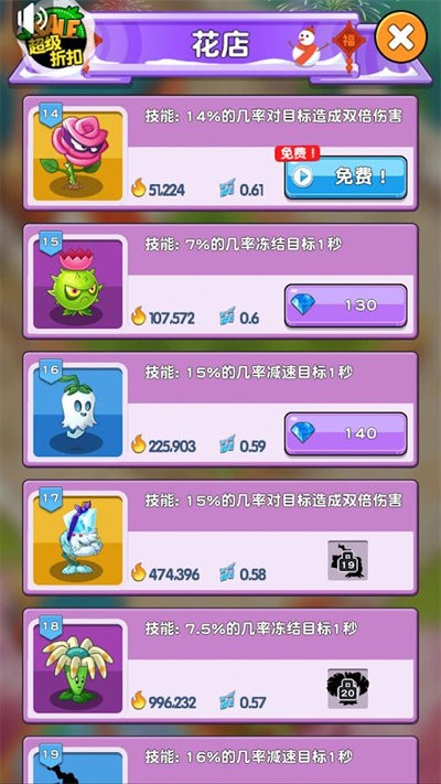 僵尸花园家庭防御 1