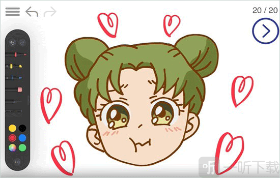 artworkout绘画画笔和上色功能界面