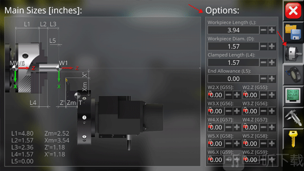 CNC Simulator Free参数设置界面